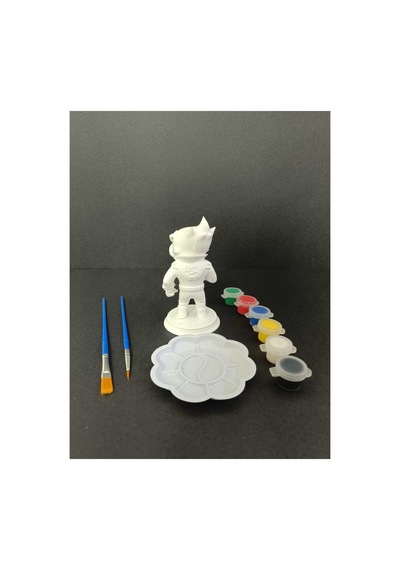 3d Brawl Stars Crow Figür Boyama Seti - Kendin Boya Hobi Ve Etkinlik Seti - Akrilik Boya + 2 Fırça