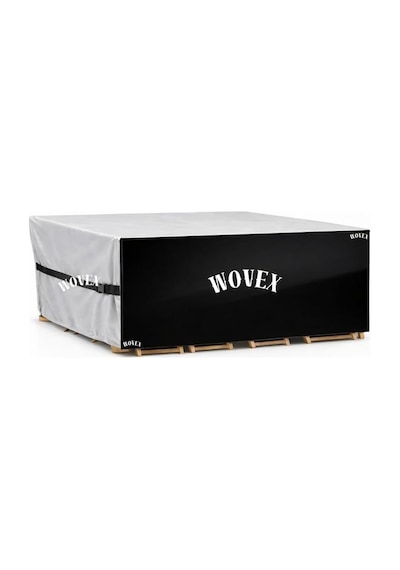Wovex Gri Siyah Kombinasyonlu Bahçe Masa Mobilya Brandası,teras Koltuk Branda,su Geçirmez Uv Korumalı, Mobilya Ört Diğer