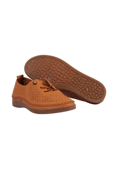 Napa Shoes Kadın Hakiki Deri Konforlu Nefes Alan Esnek Tabanlı Ayakkabı Napa-8208l Taba
