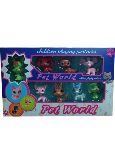 Miniş Oyuncak Karakterleri Littlest Pets Shop 8'li Miniş Ailesi
