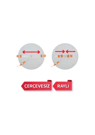 Horoz Ayarlanabilir Stella Yuvarlak Led Panel 36w 6500k Beyaz