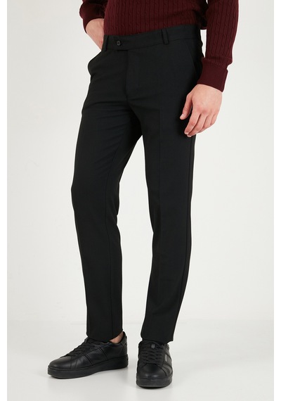 Buratti Normal Bel Regular Fit Düz Paça Pantolon Erkek Pantolon 6843702 Siyah