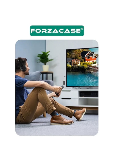 Forzacase Bluetooth 5.3 Ses Alıcı Verici Aux Kablosuz Audio Adaptör, Araç Ve Tv Uyumlu - Fc1196 1 Adet