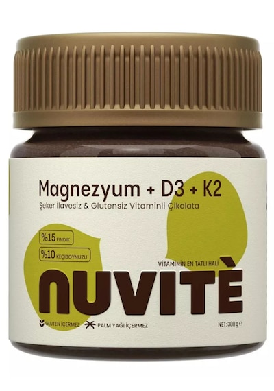 Nuvite Magnezyum Çikolata Aromalı 300 Gr