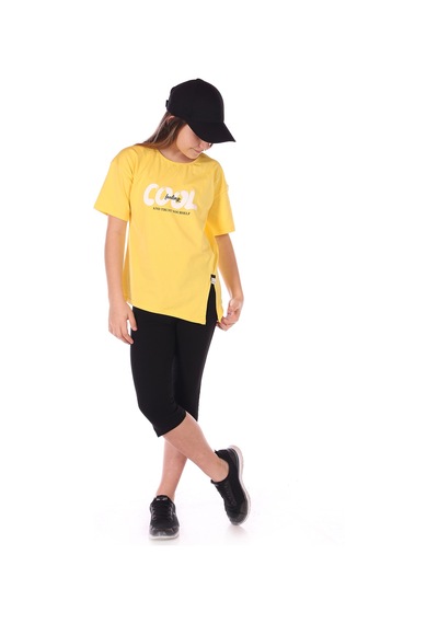 Toontoy Kids Toontoy Kız Çocuk Cool Baskılı Kaprili Takım Fuşya