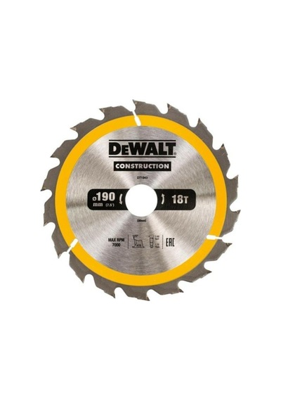 DEWALT DT1945 DAIRE TESTERE BıÇAĞı AHŞAP KESIM Ø190 MM 40 DIŞ