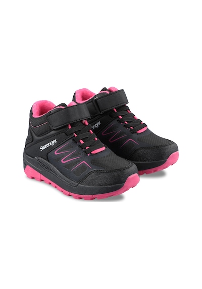 Slazenger KENTON I Çocuk Cırt Cırtlı Siyah / Fuşya Bot
