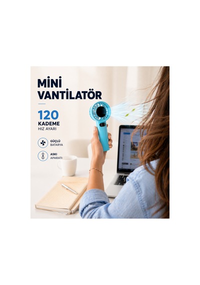 Türbin El Fanı Vantilatör Taşınabilir Turbo El Fanı Dijital Göstergeli Stand Özellikli Kancalı Type-c Şarj Soketi 1200 Mah 120 Kademeli M11 Md. Askı Kayışı Hediyeli Türbin El Fanı Vantilatör Taşınabilir Turbo El Fanı Dijital Göstergeli Stand Özellikli Kancalı Type-c Şarj Soketi 1200 Mah 120 Kademeli M11 Md. Askı Kayışı Hediyeli