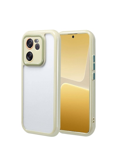 Zore Xiaomi Mi 13t Pro Kılıf Kamera Korumalı Renkli Kenar Ve Çerçeve Tasarımlı Ogaa Vitamin Kapak-yeşil