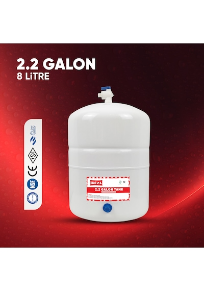 Su Arıtma Cihazı İçin Su Tankı Deposu 2.2 Galon 8 Litre Tank