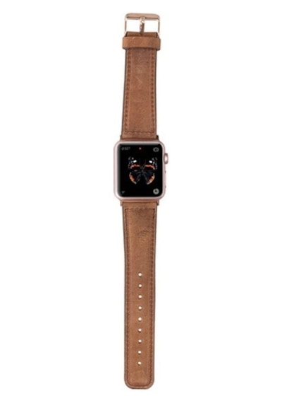 Bouletta Apple Watch Uyumlu Deri Kordon 42-44-45Mm G19 Taba