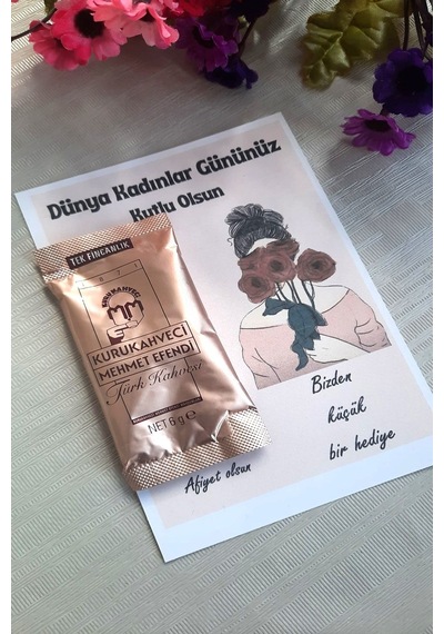 Kurukahveci Mehmet Efendi 8 Mart Kadınlar Günü Hediye Türk Kahvesi Jelatinli 25 x 6 G