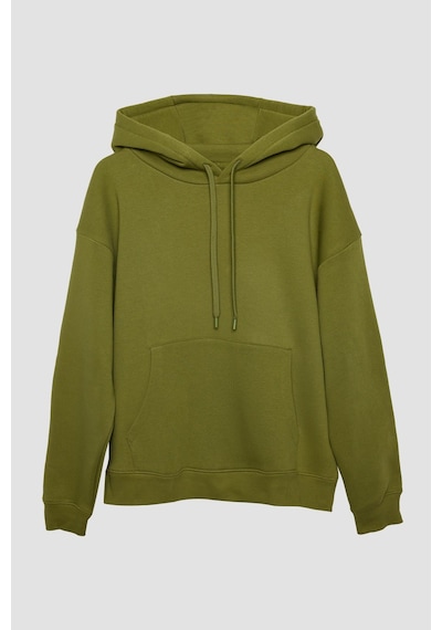 Tudors Unisex Oversize Geniş Kesim Pamuklu Yumuşak Dokulu İçi Polarlı Basic Yeşil Renk Kapüşonlu Sweatshirt-31465-yeşil Yeşil Tudors Unisex Oversize Geniş Kesim Pamuklu Yumuşak Dokulu İçi Polarlı Basic Yeşil Renk Kapüşonlu Sweatshirt-31465-yeşil Yeşil