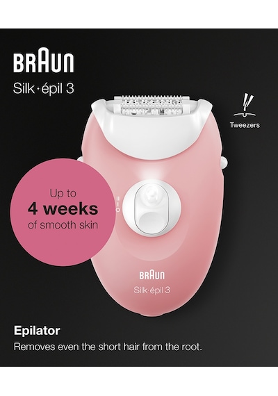 Braun Silk-Epil 3 3176 Smartlight 2 Hız Ayarı Kablolu Epilatör