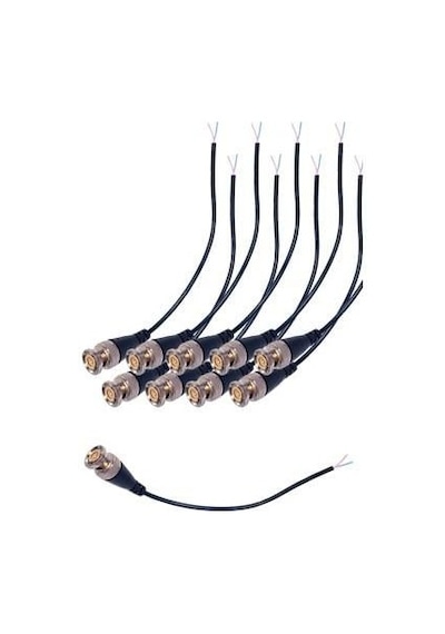 Ezcool Bnc Konnektor Hazır Kablolu 10 Lu Paket