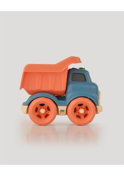 Let's Be Child Sesli Ve Işıklı Minik Kamyon 31016 Lacivert - Turuncu Kasalı, Çocuklar İçin Oyuncak Kamyon