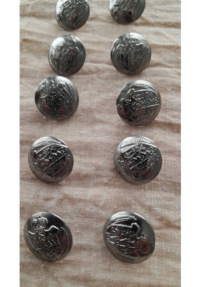 Sıyah Nıkemetal Düğme 10 Mm 10 Adet