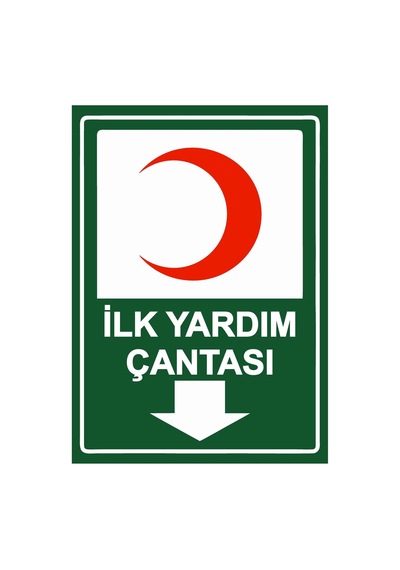 İlk Yardım Çantası İsg Uyarı Levhası Pvc A5 15x21 Cm