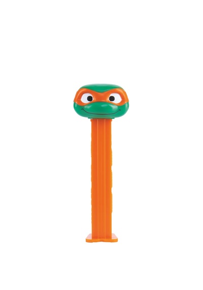 Pez Dispenser Turtles Michelangelo Meyve Aromalı Şekerleme Makinesi Ve Şekerleme Yedekleri