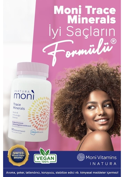 Inatura Moni Trace Minerals Biotin & At Kuyruğu Ekstresi 120 Kapsül