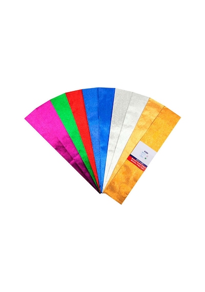 Bigpoint Metalik Krapon Kağıdı 5 Renk 10 Adet 50 Cm X 200 Cm.