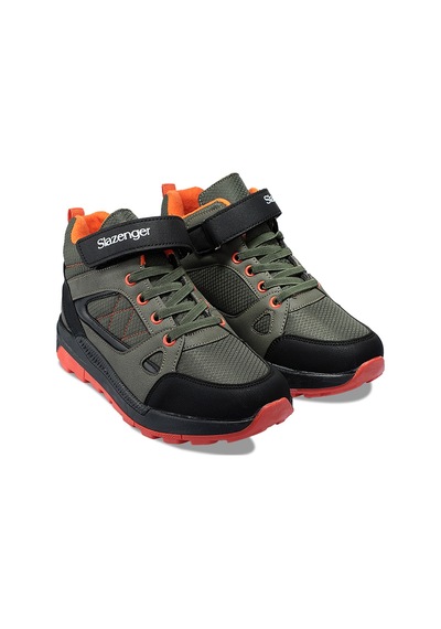 Slazenger  KESHA Çocuk Cırt Cırtlı Haki  -  Siyah Bot