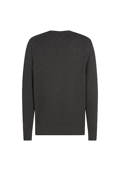 Tommy Hilfiger Pıma Org Ctn Cashmere Crew Neck Erkek Gri Kazak - Mw0mw28046 Gri