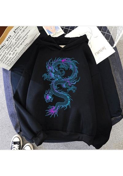 Dragon Kapşonlu Sweatshirt