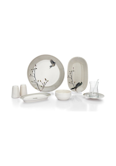 Schafer Charlotte Kahvaltı Takımı-32 Parça-Gri