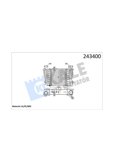 Kale 050cac020 Turbo Radyatörü Intercooler Clıo Iıı 1 5 Dcı Al Pl Al Pl Sistem 8200754610
