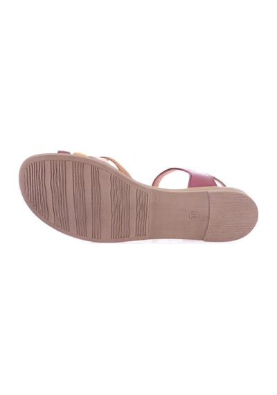 Dgn 3052-22y Kadın Çapraz Bantlı Sandalet 3052-2022-R0309 Bordo