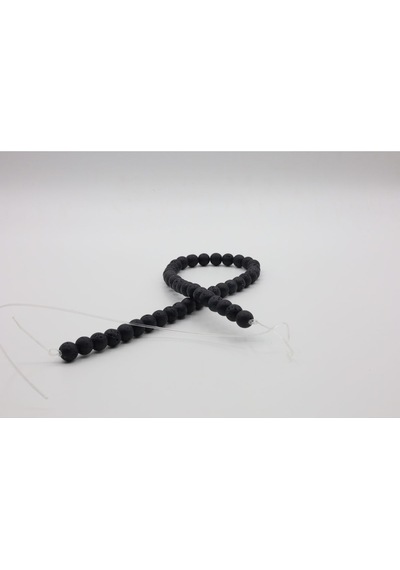 Lav Taşı Doğal Taş Boncuk 8 Mm 6419527