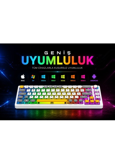 Bronzturq Mk1148 Rgb Kablolu Mekanik Klavye