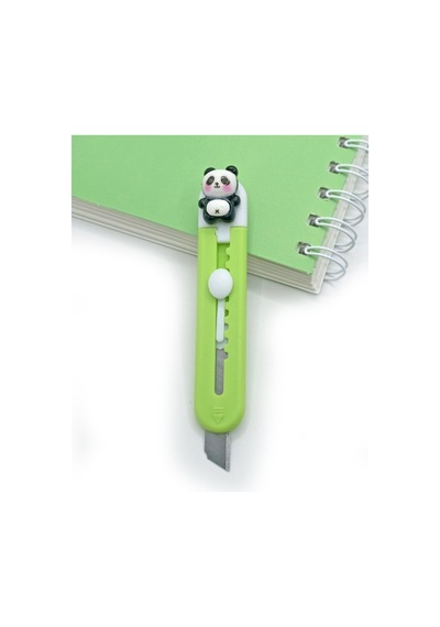 Mini Şekilli Falçata Maket Bıçağı - Sevimli Panda