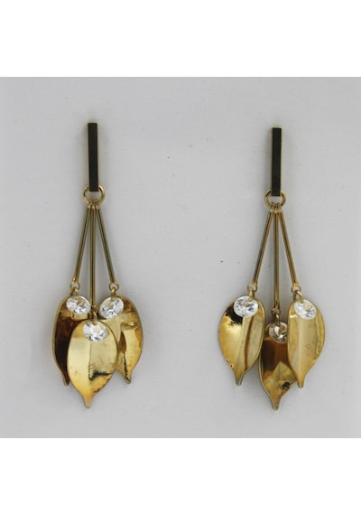 Şapkadan Küpe Kadın Gold Vip Vintage Tasarım Küpe N11.50506 Altın