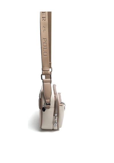 Silver Polo Sp1162 Kadın Çapraz Çanta Düz Bej-latte