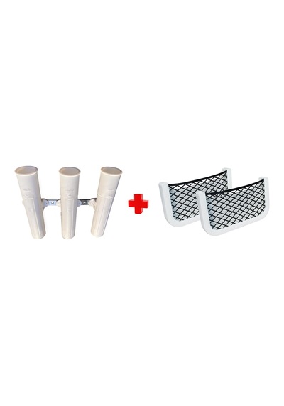 Sealux Marine 3lü Kamış Yuvası & 2 Adet Eşya Taşıyıcı Ceplik