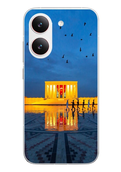 Poco X8 Pro Uyumlu Anıtkabir Baskılı Silikon Kılıf Renkli
