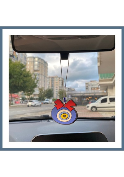 Buradabulabilirsin Nazar Boncuklu Silikon Dikiz Ayna Süsü Bbz