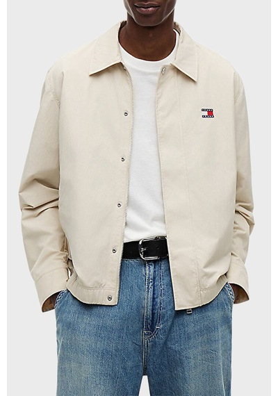 Tommy Jeans Klasik Yaka Çıtçıtlı Slim Fit Ceket Erkek Mont Dm0dm22733 Acı Bej