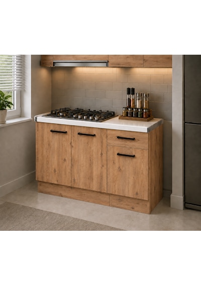 Lark Mutfak 3 Kapaklı 1 Çekmeceli Mutfak Alt Modül 100 Cm - Çok Amaçlı Dolap -beyaz Laminat Tezgah Dahil Atlantik Çam Lark Mutfak 3 Kapaklı 1 Çekmeceli Mutfak Alt Modül 100 Cm - Çok Amaçlı Dolap -beyaz Laminat Tezgah Dahil Atlantik Çam