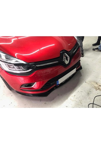 HasAkman Renault Clio 4 Basic Ön Tampon Lip Piona Black 2012 - 2020 arası