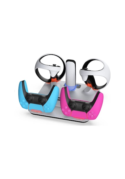 Ps5 Fat/slim/pro Uyumlu Vr Destekli Soğutuculu Şarj Standı Dobe Tp5-3550 Beyaz