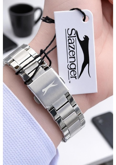 Slazenger 2 Yıl Garantili İç Fonksiyonları Aktif 10 Atm Suya Dayanıklı Erkek Kol Saati Fg.sl2602.230 Gümüş