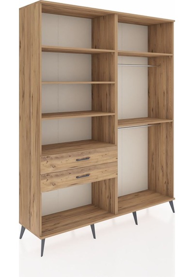 Hyperion Gardrop 6 Raflı 2 Çekmeceli 2 Askılı 176x44x221 Çam-çam Çam Hyperion Gardrop 6 Raflı 2 Çekmeceli 2 Askılı 176x44x221 Çam-çam Çam