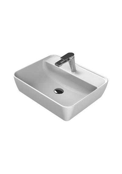 55 Cm Tezgah Üstü Seramik İle Fonksiyonel Lavabo 508 Yeşil