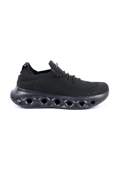 Tuna Bottier Siyah Bağcıksız Kadın Spor Ayakkabı Triko Sneaker - 25asw851 Siyah