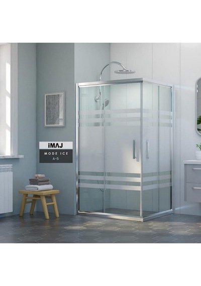 İmaj Banyo Mode İce A-5 Dikdörtgen Duşakabin Krom