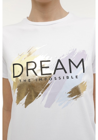 Ct1098 Amy Hologram T-shı Beyaz Kadın Kısa Kol T-shirt Beyaz-101095744