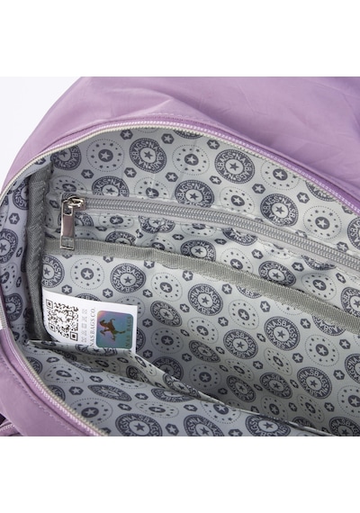 Nas Bag Unisex Büyük Boy Çok Gözlü Su Geçirmez Sırt Çantası Mor